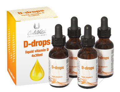 Pachet D-drops 3+1 (4 x 30 ml)Vitamina D3 lichidă